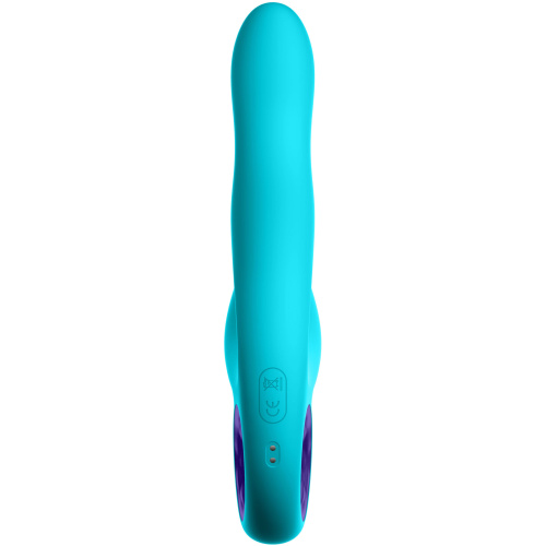 Klio Triple Action Thumping Rabbit Vibrator - Turquoise