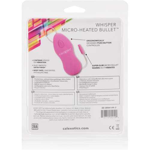Whisper Micro Heated Bullet - Pink
