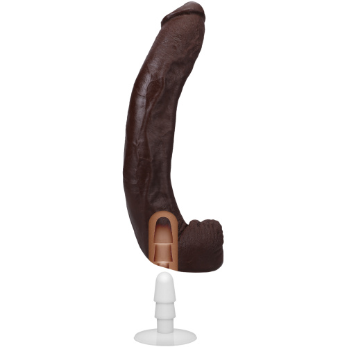 Signature Cocks - Dredd - 13.5 Inch Ultraskyn Cock With Removable Vac-U-Lock Suction Cup - Chocolate