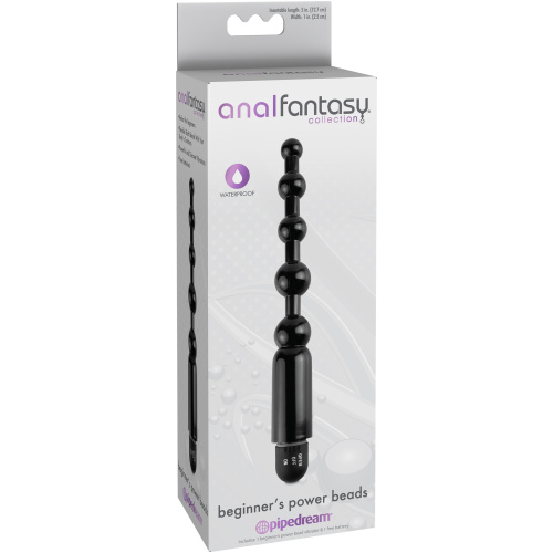 Anal Fantasy Collection Beginners Power Beads - Black