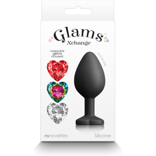 Glams Xchange Heart - Medium - Black