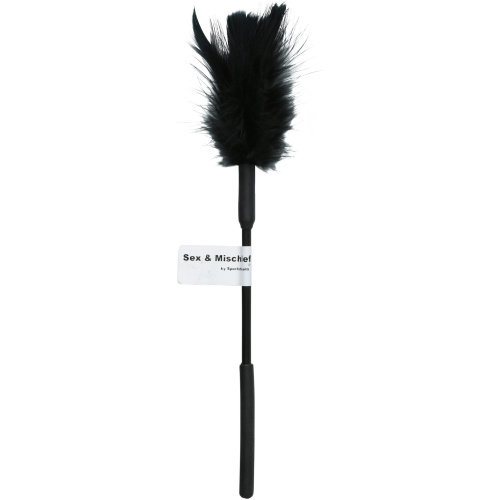 Sex and Mischief Feather Tickler - Black