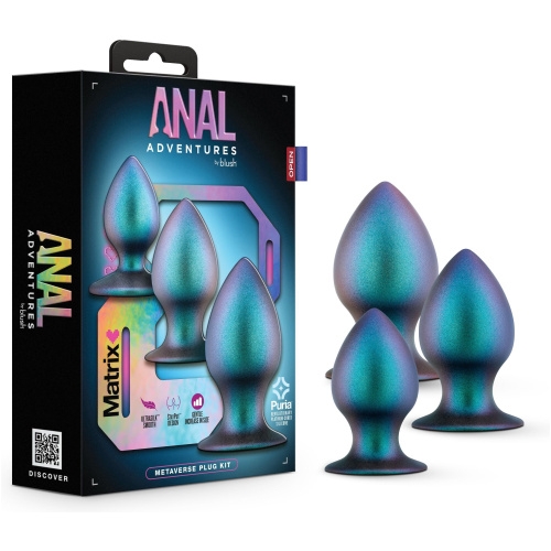 Anal Adventures Matrix - Metaverse Plug Kit - Dark Millenia