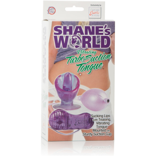 Shane's World Vibrating Turbo Suction Tongue - Purple