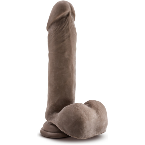 Au Naturel 8 Inch Sensa Feel Dildo - Chocolate