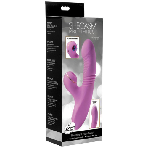 Shegasm Thrusting Suction Rabbit - Purple
