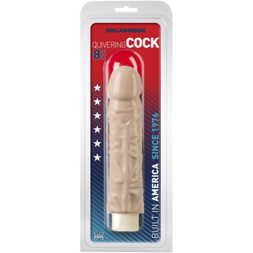 Quivering Cock 7 Inch - White