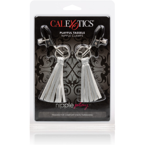 Nipple Play Playful Tassels Nipple Clamps - Silver