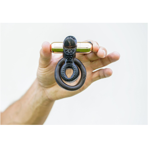 Jayden Vibrating Erection Enhancer Ring - Rose  Gold