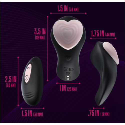 Temptasia - Heartbeat - Panty Vibe With Remote - Pink