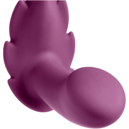 Partner Panty Leaf Vibrator With Remote Control - Plum