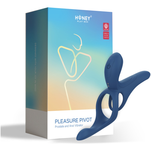 Pleasure Pivot - App Controlled - Couples Vibrator - Navy Blue