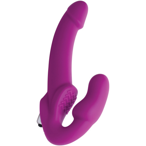 Evoke Vibrating Strapless Silicone Strap-on Dildo