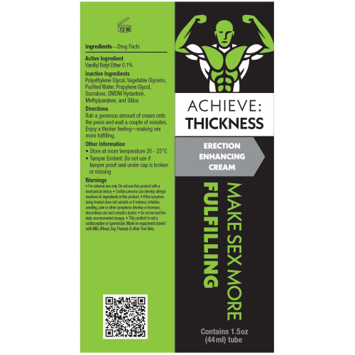 Achieve Thickness - Erection Enhancement Cream 1.5 Oz