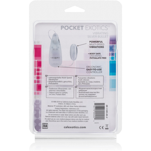 Pocket Exotics Vibrating Silver Bullet