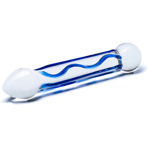 6.5 Inch Full Tip Textured Glass Dildo