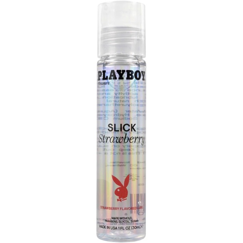 Playboy Pleasure Slick Strawberry Flavored Lubricant 1 Oz