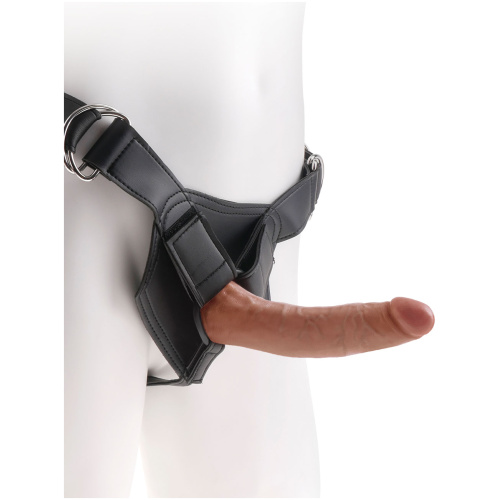 King Cock Strap-on Harness With 7 Inch Cock - Tan
