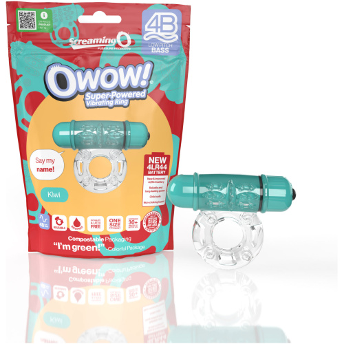 Screaming O 4b - Owow Super Powered Vibrating Ring - Kiwi
