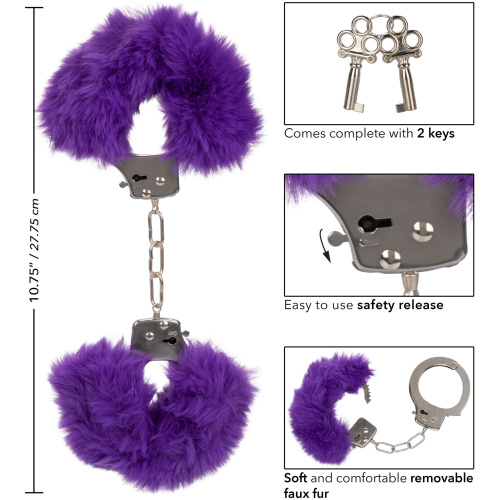 Ultra Fluffy Furry Cuffs - Purple