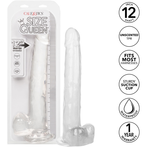 Size Queen 12 inch/30.5 Cm - Clear