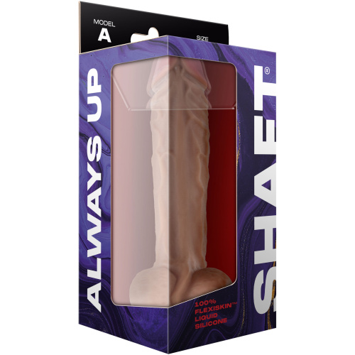 Shaft - Model a 10.5 Inch Liquid Silicone Dong With Balls - Pine