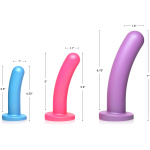 Triple Peg 28x Vibrating Silicone Dildo Set With Remote