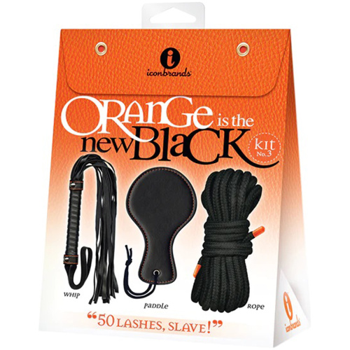 Orange Is the New Black 50 Lashes Kit - Black/orange