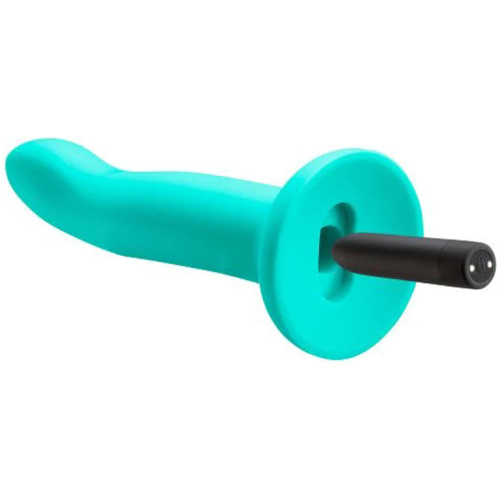 Ergo Super Flexi II Dong Soft and Flexible Liquid Silicone With Vibrator - Teal