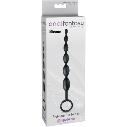 Anal Fantasy Collection First Time Fun Beads - Black