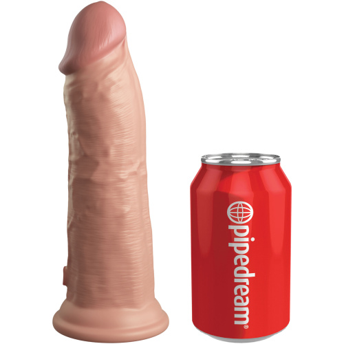 King Cock Elite 8 Inch Dual Density Silicone Cock - Light