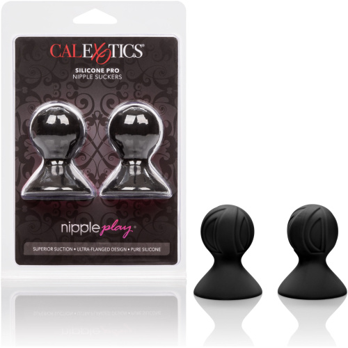 Nipple Play Silicone Pro Nipple Suckers - Black