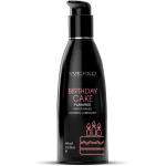 Aqua Birthday Cake Flavored Water Based Intimate  Lubricant - 2 Fl. Oz.