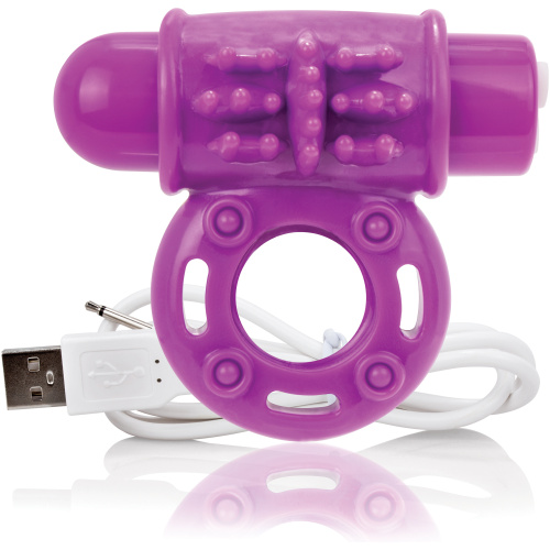 Charged Owow Rechargeable Vibe Ring - Purple
