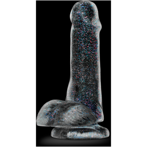 Naturally Yours - 6 Inch Glitter Cock - Sparkling Clear