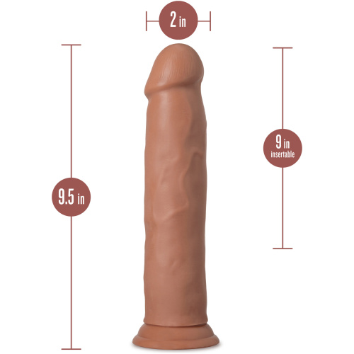 Au Naturel - Carlos - 9 Inch Dong - Mocha Mocha
