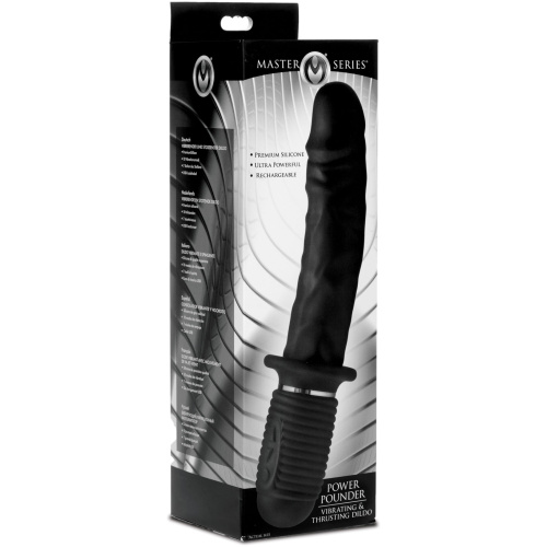 Power Pounder Vibrating and Thrusting Silicone Dildo