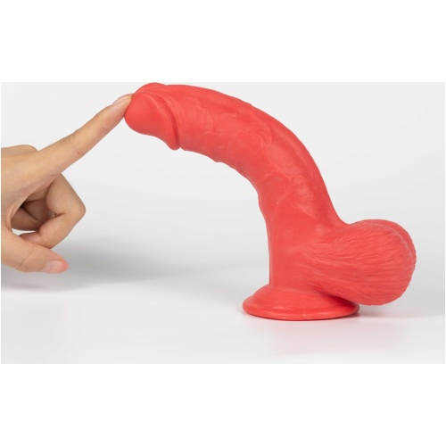 Get Lucky Ms. Ruby 7.5 Inch Dildo - Red