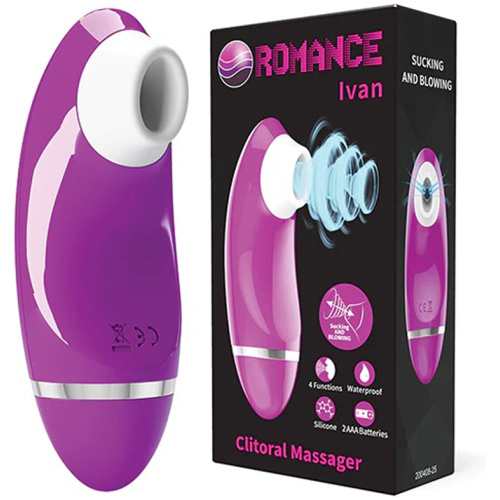 Pretty Love Romance Ivan Sucking Clitoral Massager - Fuchsia