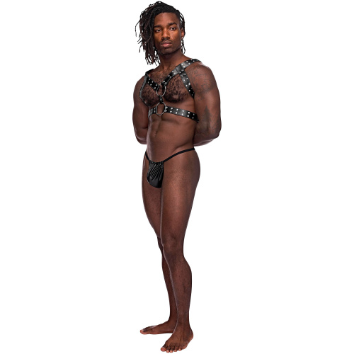 Gemini Leather Harness - One Size - Black