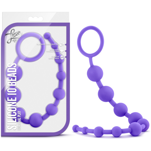 Luxe Silicone 10 Beads - Purple
