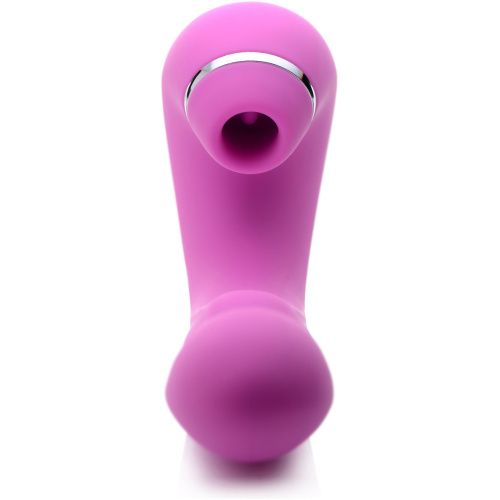 Shegasm 5 Star 10x Tapping G-Spot Vibe With Suction - Pink