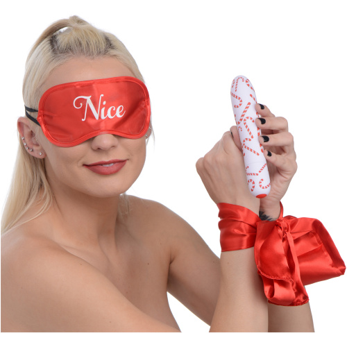Bang - Naughty Holiday Kit - Wrist Ties XL Bullet and Blindfold