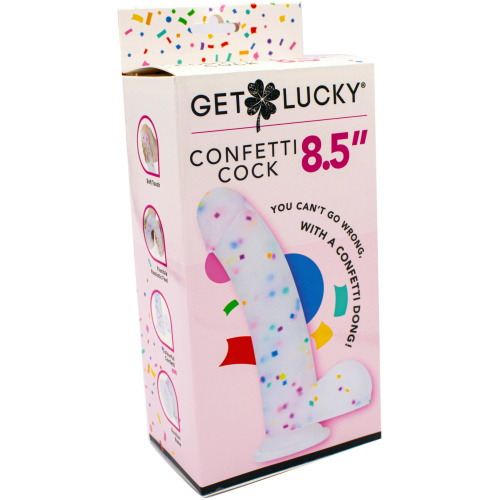 Get Lucky Confetti Cock - 8.5 Inch