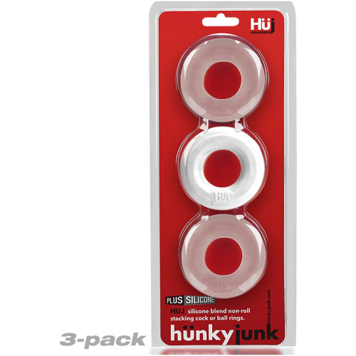 Huj3 C-Ring 3-Pack - White / Clear Ice