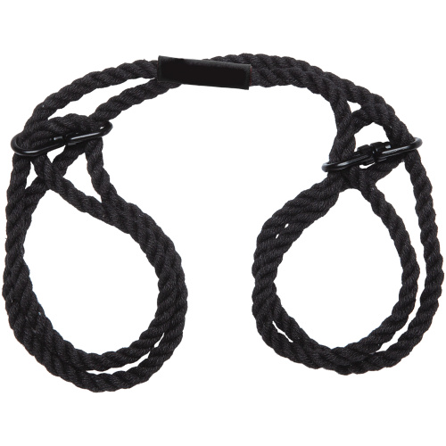 Merci - Restrain - 6mm Hemp Wrist or Ankle Cuffs - Black