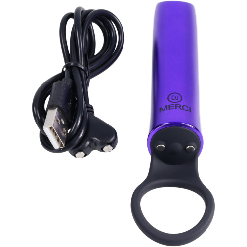 Merci - Power Play With Silicone Grip Ring - Violet