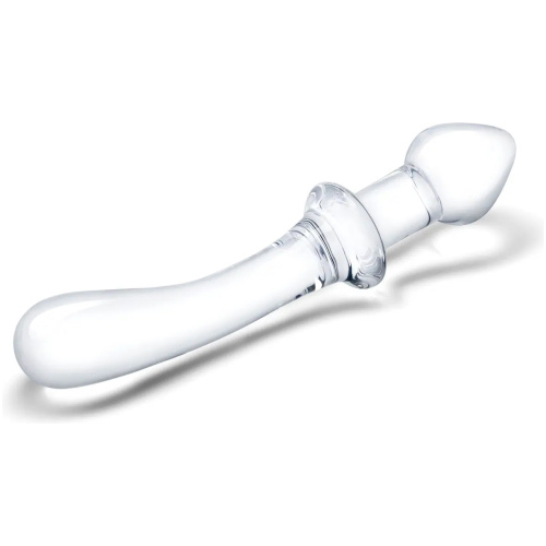 9 Inch Classic Curved Dual-Ended Dildo - Clear