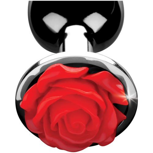 Red Rose Anal Plug - Medium
