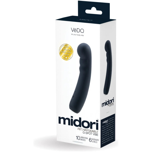 Midori Rechargeable G-Spot Vibe - Just Black